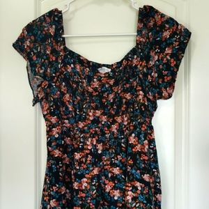 Motherhood maternity long floral dress